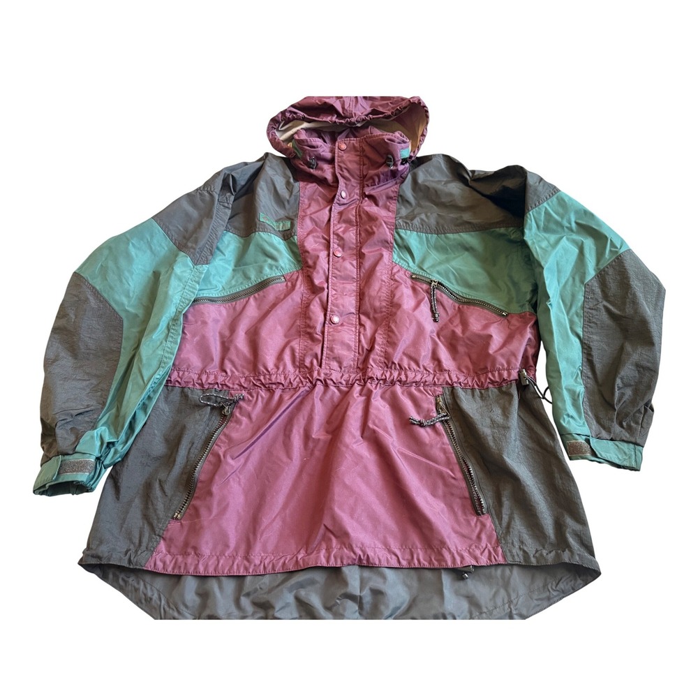 Vintage Columbia Anorak Windbreaker Men Jacket M Colorblock Ski Outdoor Gorpcore